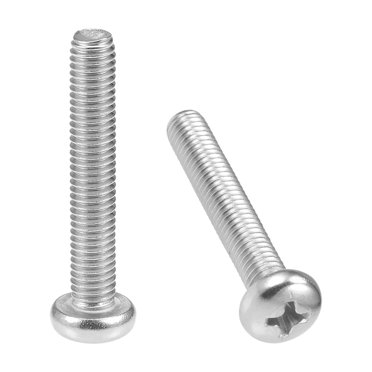 25 Vis Machine M5x30mm Tête Ovale Phillips Acier Inox 304 Neuves - Lot Vis Inoxydable