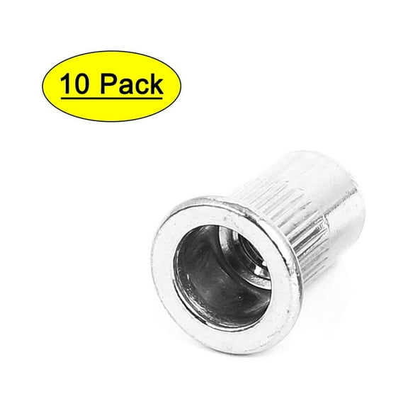 Unique Bargains M6 Thread 304 Stainless Steel Rivet Nut Insert 10Pcs