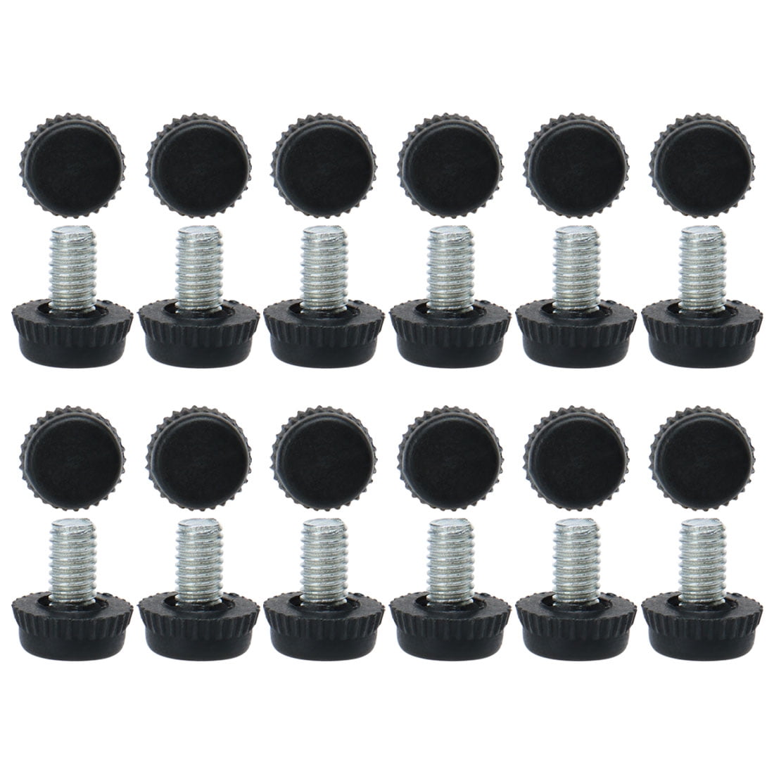 Unique Bargains M6 x 10 x 15mm Leveling Feet Adjustable Leveler Pad for Furniture M6*10*15mm