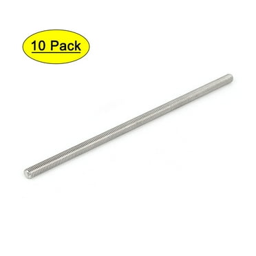 Uxcell 6Pack M3 X 350mm 0.5mm Pitch 304 Stainless Steel Fully Threaded Rod Bar Studs