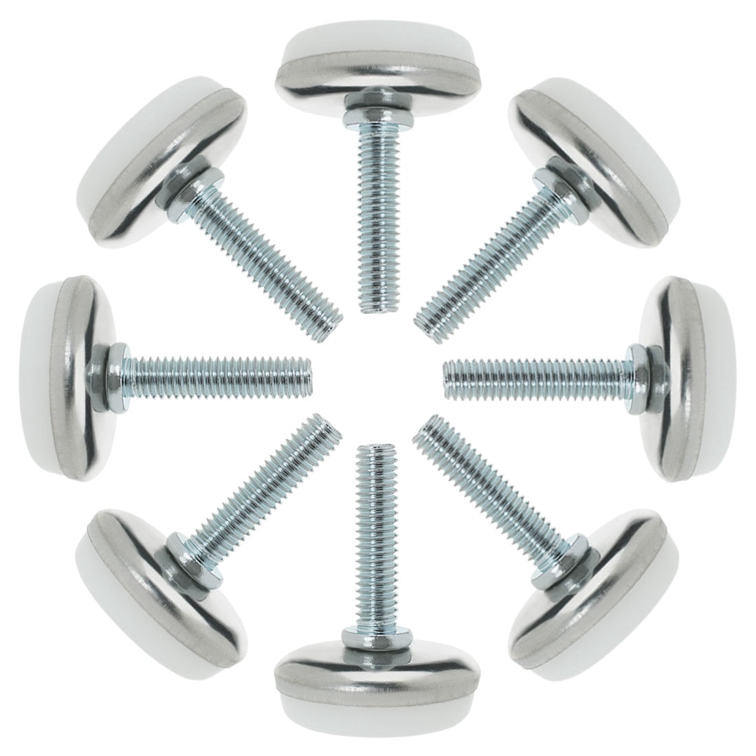 Unique Bargains M6 x 23 x 28mm Screw on Furniture Glide Leveling Feet Adjustable Pad