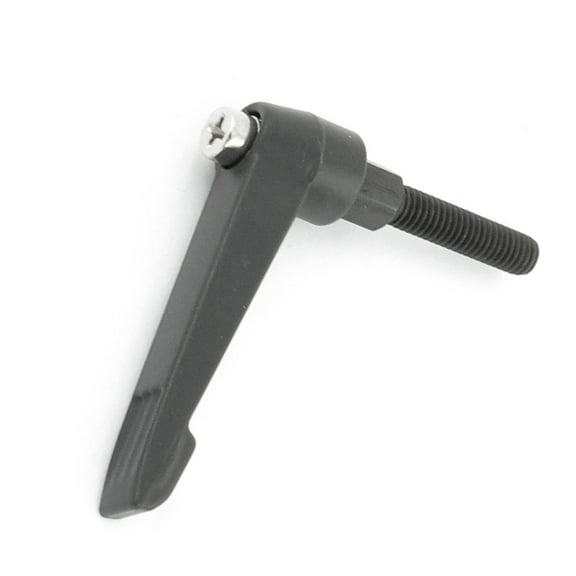 Unique Bargains M6 x 25mm Thread Clamping Lever Black Metal Adjustable Handle