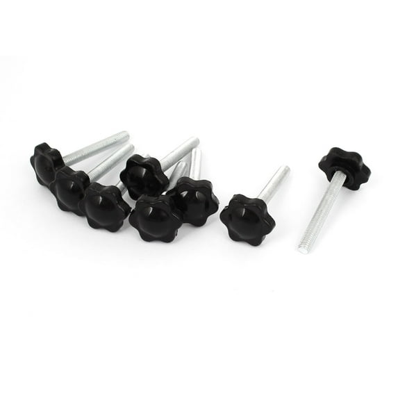Unique Bargains M6 x 45mm Male Thread Screw On Type Clamping Knob Machine Tool 8 Pcs