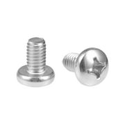 Unique Bargains M6x10mm Machine Screws Phillips Cross Pan Head Screw Bolts 10Pcs