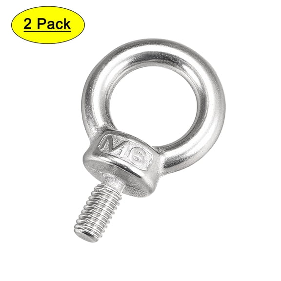Unique Bargains M6x11mm Metric Thread Machinery Shoulder Lifting Eye Bolt, 2pcs