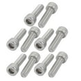 thumbnail image 1 of Unique Bargains M6x20mm 304 Stainless Steel Left Hand Thread Hex Socket Head Cap Screw 10pcs, 1 of 2