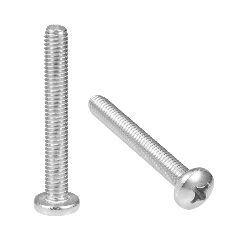 10 PCS White Nylon M6x12mm Pan Head Phillips Machine Screws - Nylon66/PC Material, 94V-2 Rated