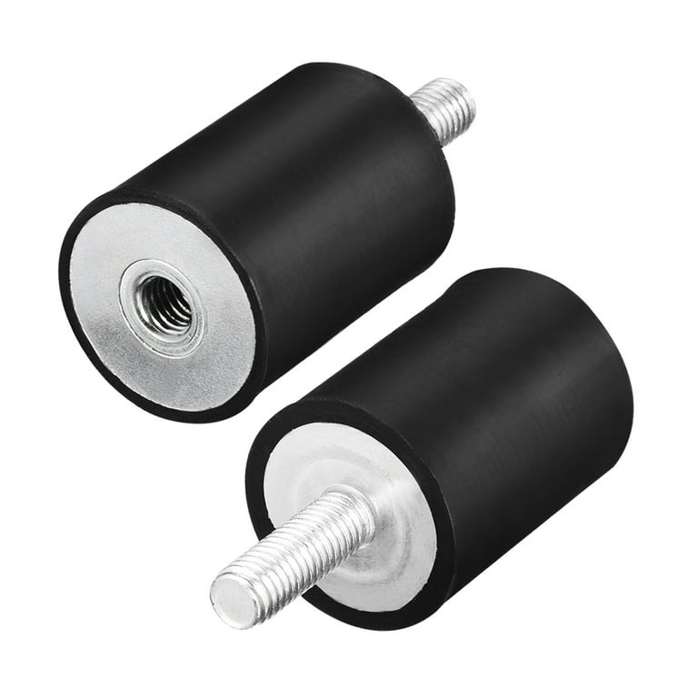 Unique Bargains M8 Rubber Shock Absorber Anti Vibration Isolators 30 x 40mm  Black 