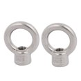 thumbnail image 1 of Unique Bargains M8 Thread 304 Stainless Steel Japanese Style Ring Shaped Lifting Eye Nut 2Pcs, 1 of 3