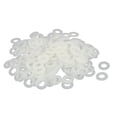 thumbnail image 1 of Unique Bargains M8 x 16mm x 1.4mm Nylon Flat Insulating Washers Spacers White 200Pcs, 1 of 2