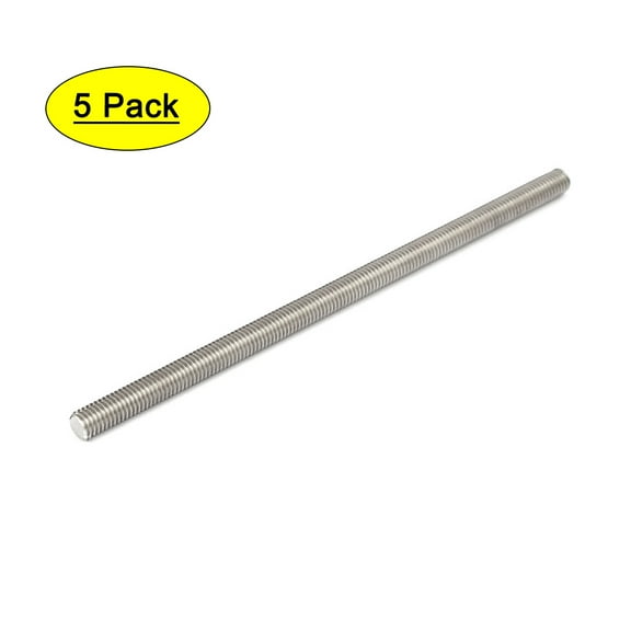 Unique Bargains M8 x 170mm 304 Stainless Steel Fully Threaded Rods Fasteners Silver Tone 5Pcs