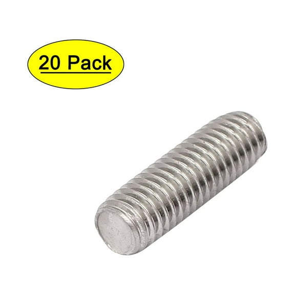 Unique Bargains M8 x 25mm 1.25mm Pitch 304 Stainless Steel Fully Threaded Rods Bar Studs 20Pcs