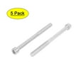 thumbnail image 1 of Unique Bargains M8x100mm Stainless Steel Half Thread Hex Socket Head Cap Screws Bolts 5Pcs, 1 of 4