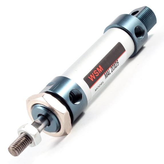 Unique Bargains MAL Series 20mm x 25mm Single Rod Double Action Pneumatic Air Cylinder