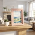 thumbnail image 1 of Unique Bargains MDF Wood Cute Wavy Picture Frame Pink 4" x 6", 1 of 6