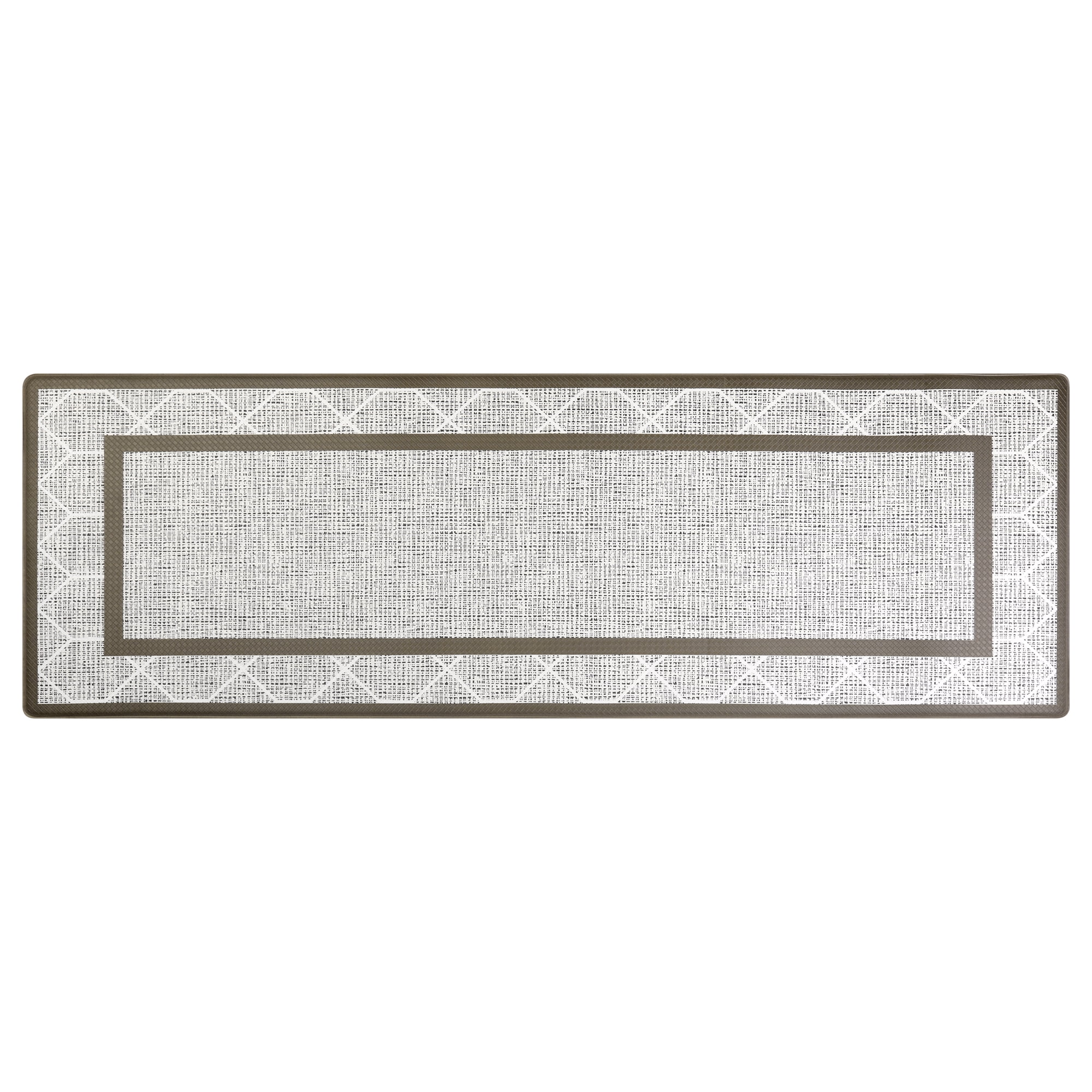 Unique Bargains Machine Washable Kitchen Rug Non-Slip Kitchen Runner Rugs Floor Mats Brown 18" x 48"