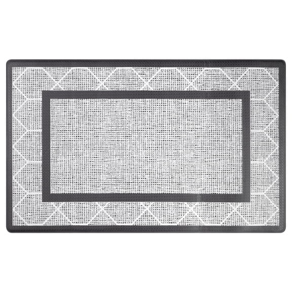 Unique Bargains Machine Washable Kitchen Rug Non-Slip Kitchen Runner Rugs Floor Mats Grey 18" x 30"