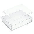 thumbnail image 1 of Unique Bargains Magnetic Acrylic Tray Scalloped Design Versatile Organizer and Display Holder Clear Rectangle, 1 of 7