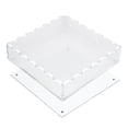 thumbnail image 1 of Unique Bargains Magnetic Acrylic Tray Scalloped Design Versatile Organizer and Display Holder Clear Square, 1 of 7