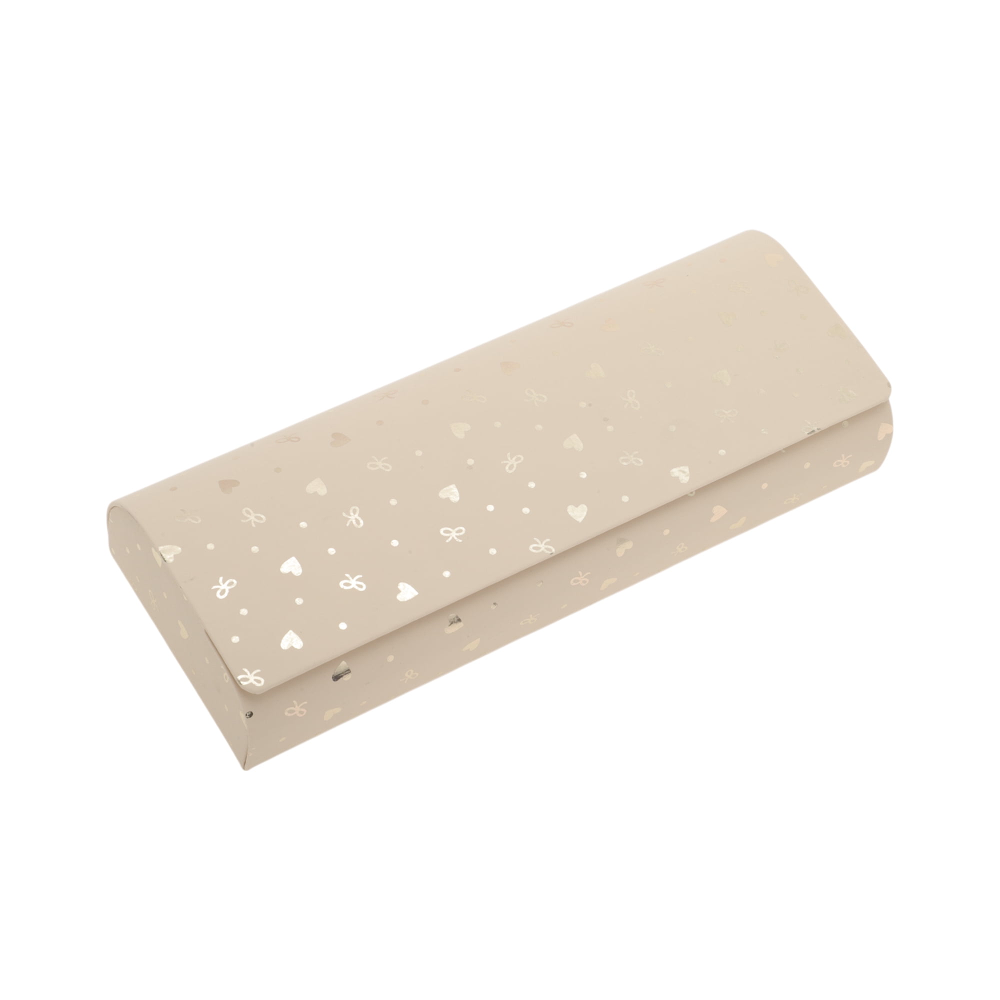 Unique Bargains Magnetic Durable Cartoon Cute Eyeglasses Case for Storage Beige