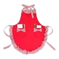 thumbnail image 1 of Unique Bargains Maid-style Durable Polyester Aprons with Pockets 25.4x28in Red, 1 of 6