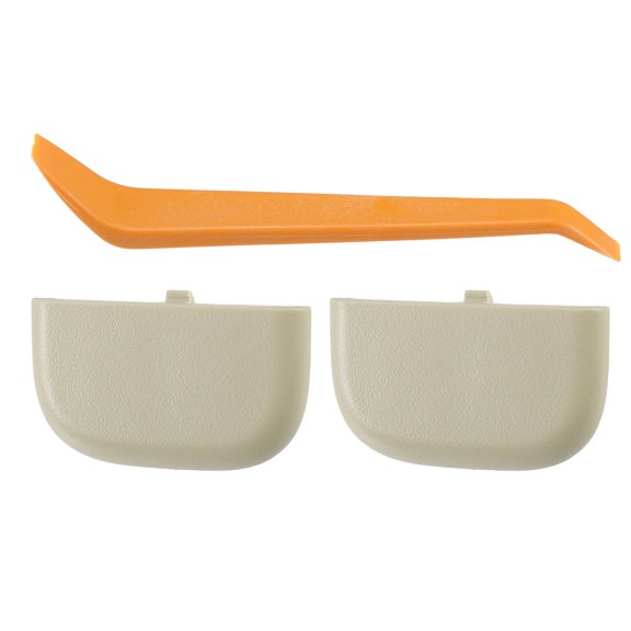 Unique Bargains Makeup Mirror Cover Sun Visor Cap Clip for Ford Edge No.DS7Z4273AA Sun Visor Bolt Cover Beige 1 Set