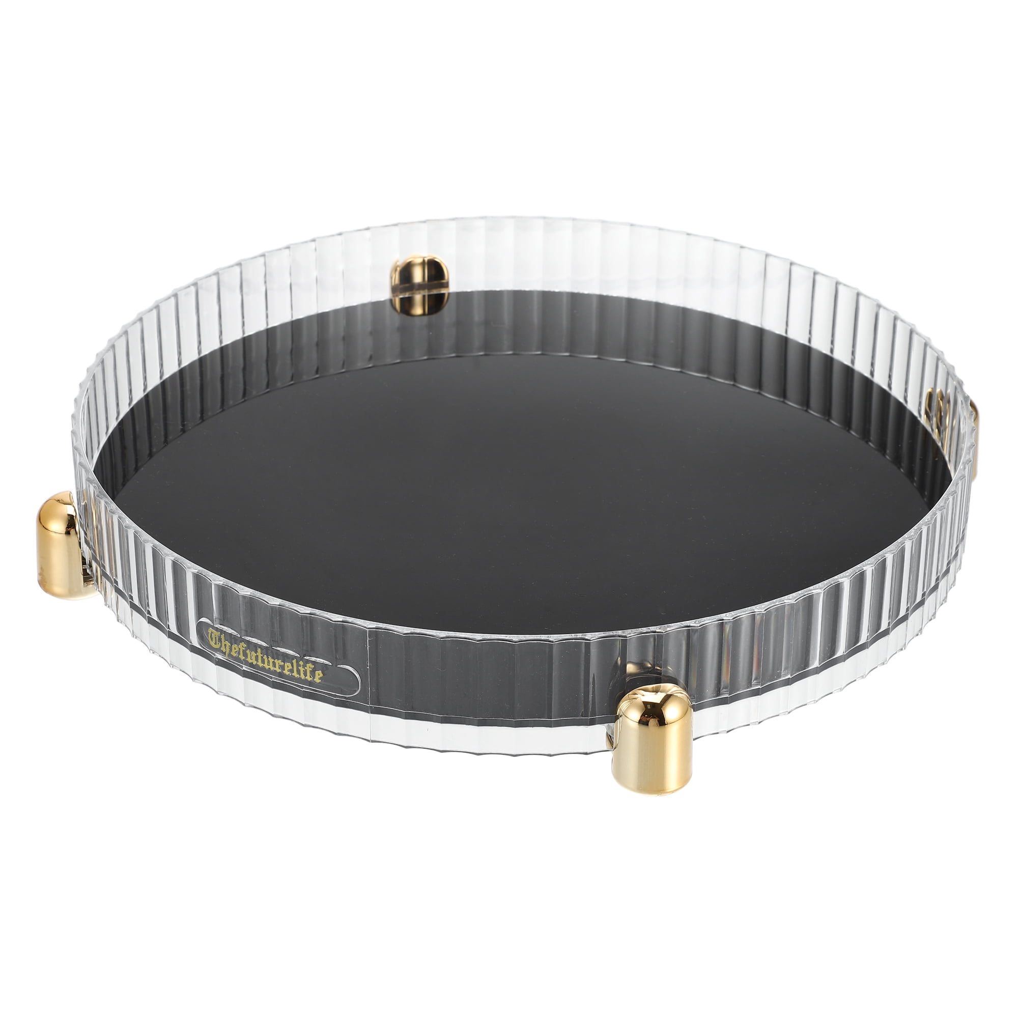 Unique Bargains Makeup Perfumes Organizer 360 Degree Rotating Round