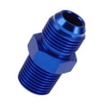 thumbnail image 1 of Unique Bargains Male Flare Reducer Hose Fitting Adapter TF-AN10-1/2 NPT Fuel Line Connector Aluminum Blue, 1 of 6