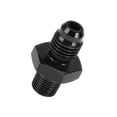thumbnail image 1 of Unique Bargains Male Flare Reducer Hose Fitting Adapter TF-AN4-1/8 NPT Fuel Line Connector Aluminum Black, 1 of 6