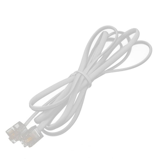 Unique Bargains Male to Male 6P2C RJ11 Telephone Modems Cable Wire Line 1.5M