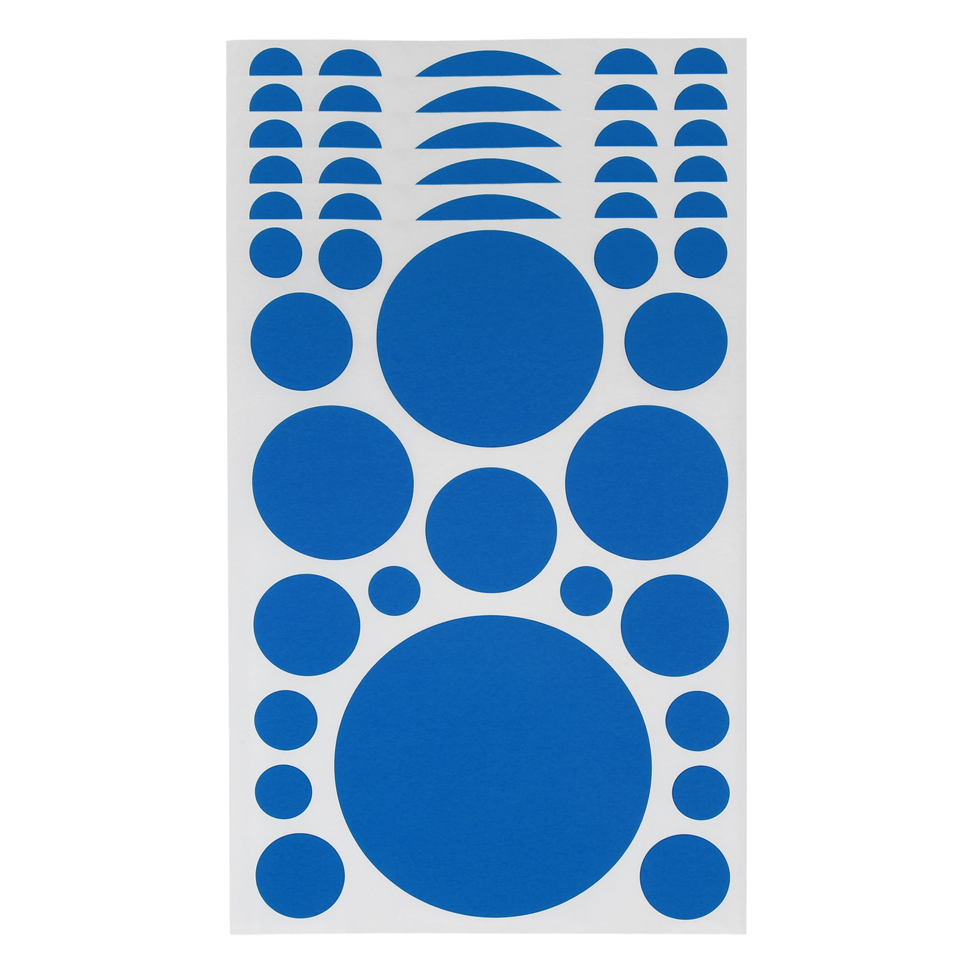 Unique Bargains Mall Large Round Dots Gift Stickers 6PCS Blue