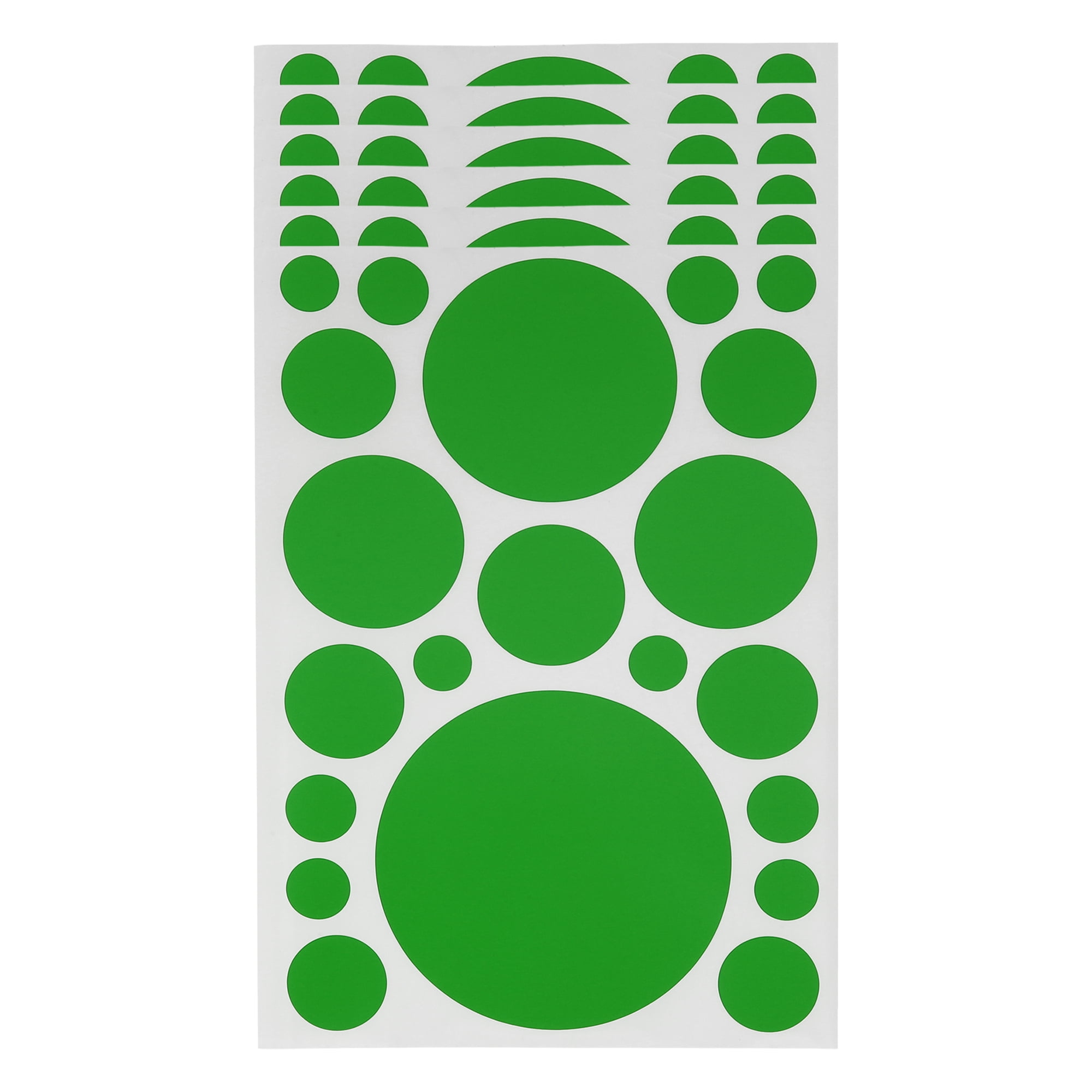 Unique Bargains Mall Large Round Dots Gift Stickers 6PCS Light Green