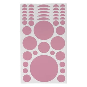 Unique Bargains Mall Large Round Dots Gift Stickers 6PCS Pink