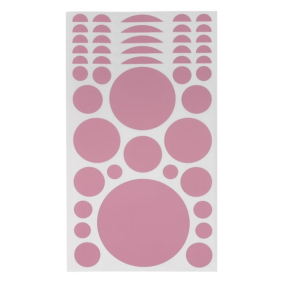 Unique Bargains Mall Large Round Dots Gift Stickers 6PCS Pink