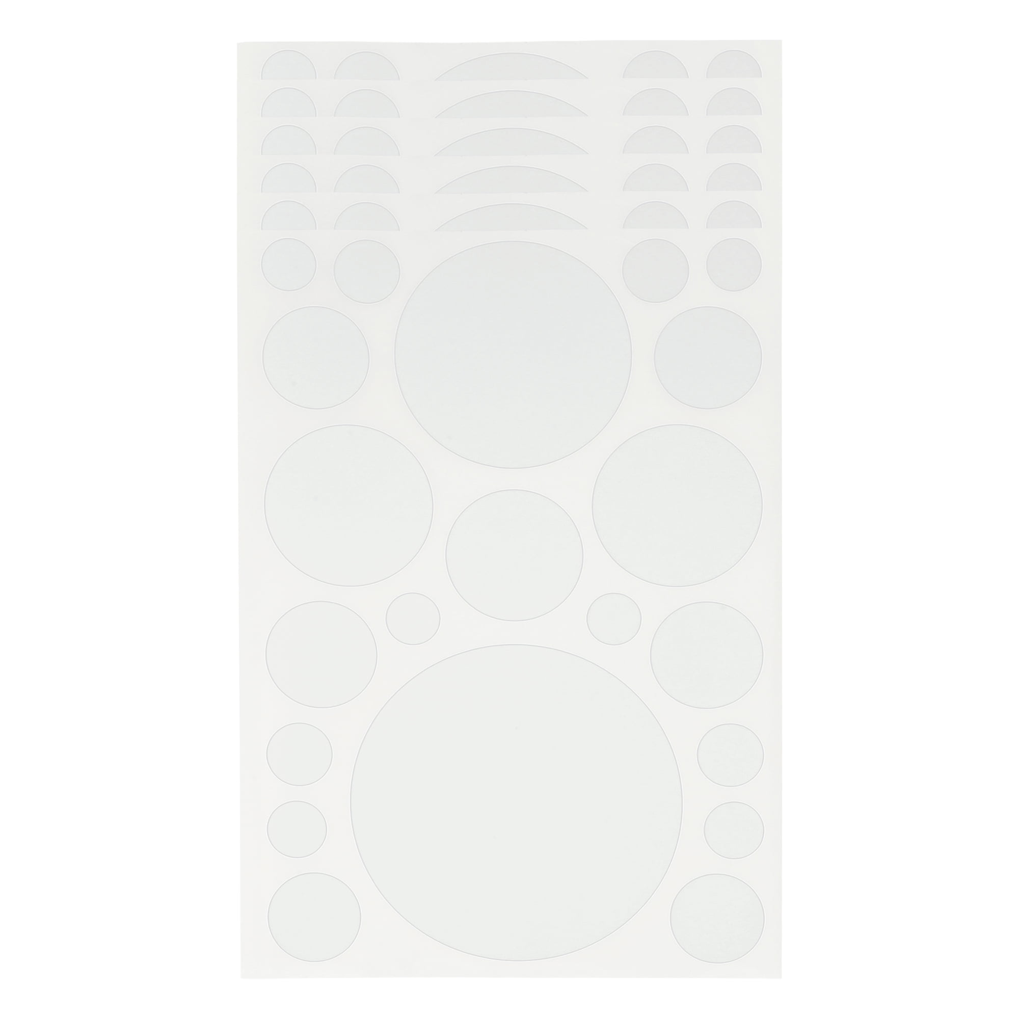 Unique Bargains Mall Large Round Dots Gift Stickers 6PCS White