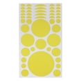 thumbnail image 1 of Unique Bargains Mall Large Round Dots Gift Stickers 6PCS Yellow, 1 of 5
