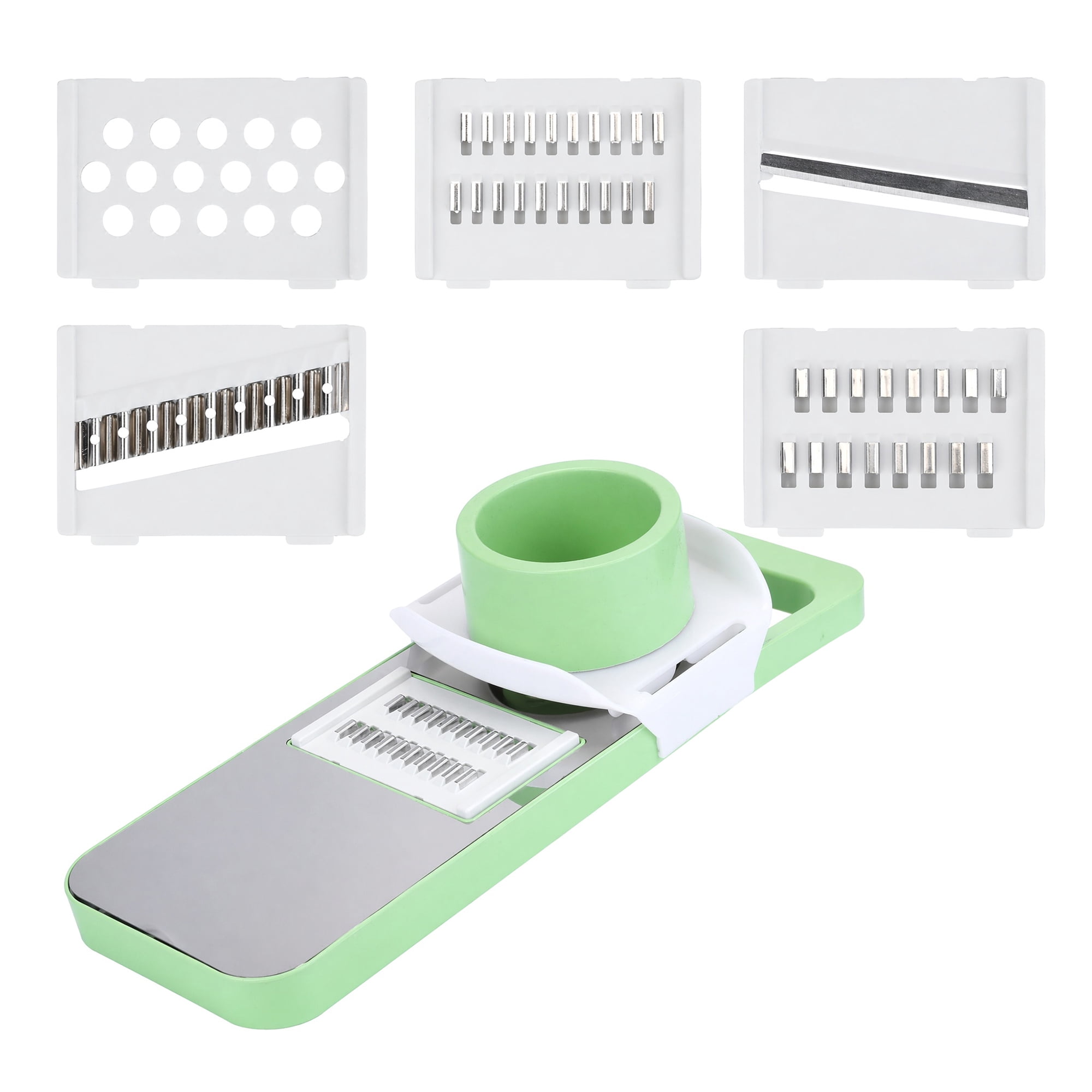 Unique Bargains Mandoline Slicer Vegetable Chopper Cutter for Potato 5 in 1 11.2" x 4.1"