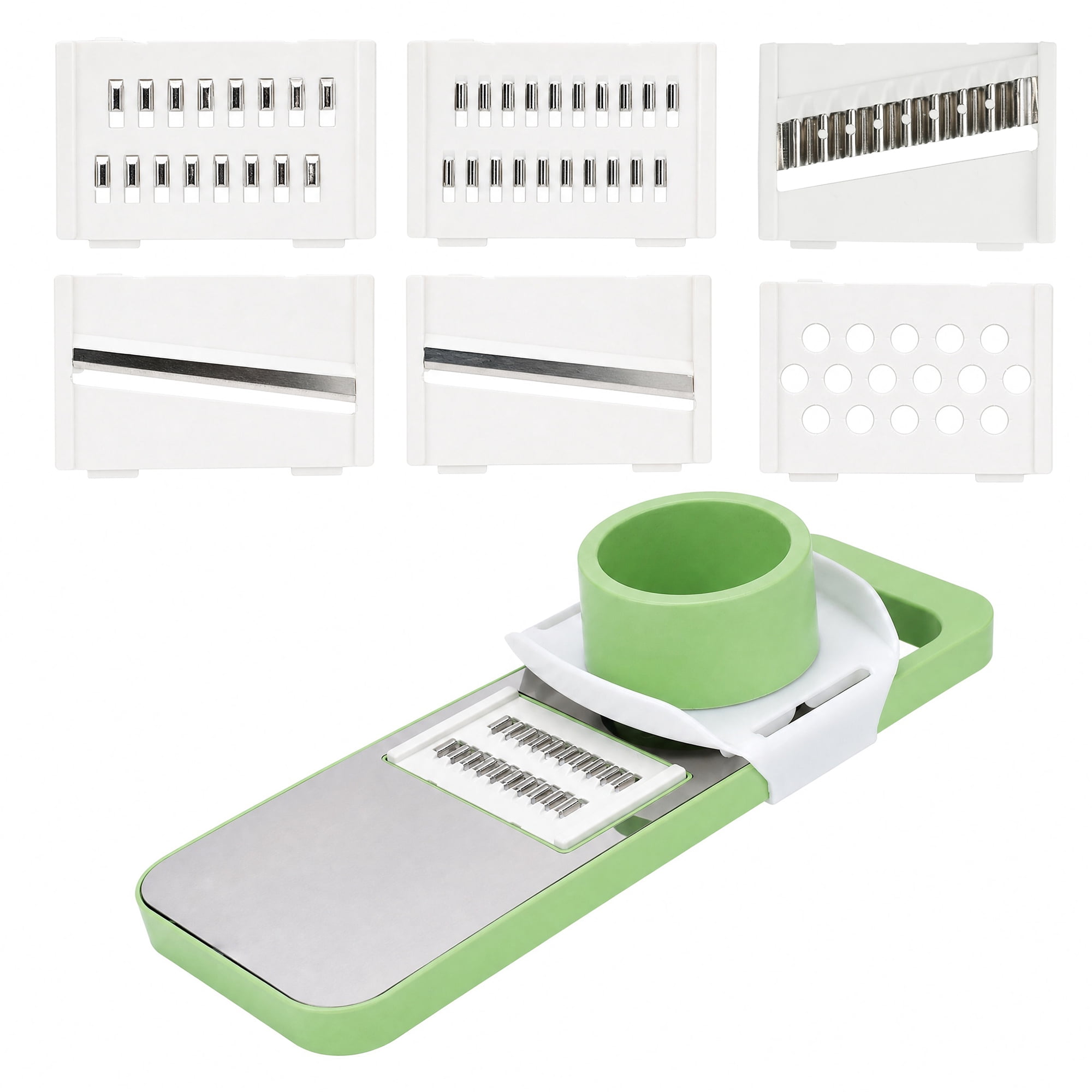Unique Bargains Mandoline Slicer Vegetable Chopper Cutter for Potato 6 in 1 11.2" x 4.1"