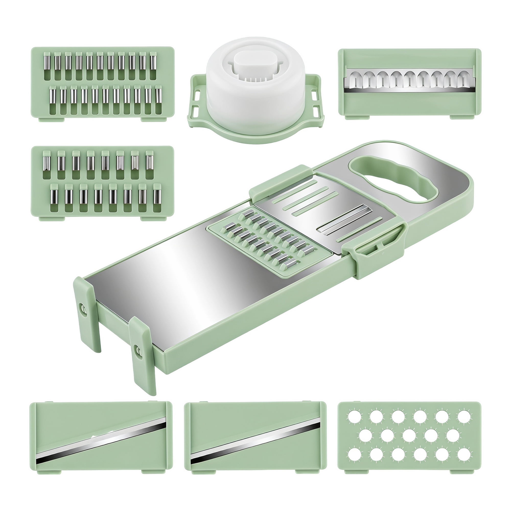 Unique Bargains Mandoline Slicer with Chopping Function for Cooking 6 in 1(A) 11"x4.3"