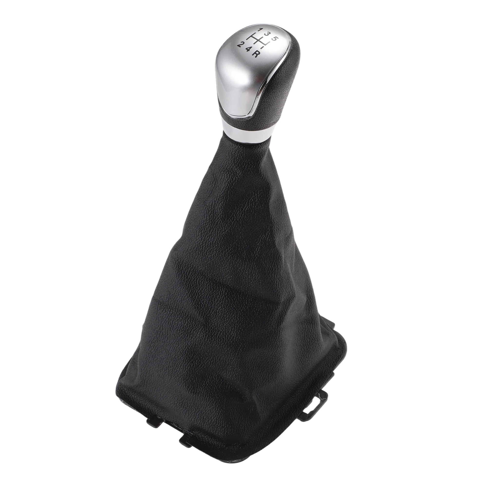 Unique Bargains Manual Gear Shift Knob Handle for Ford Fiesta MK5 2008 No.8A6R7H409MA/1556845 Shift Gear Lever Knob Gearstick Gaiter Boot Cover Plastic Leather