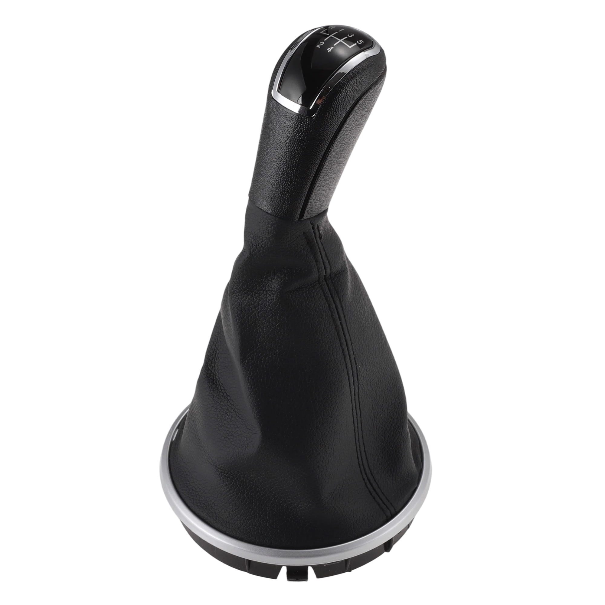 Unique Bargains Manual Gear Shift Knob Handle for Skoda Fabia 2 2007-2010 Shift Gear Lever Knob Gearstick Gaiter Boot Cover Plastic Leather