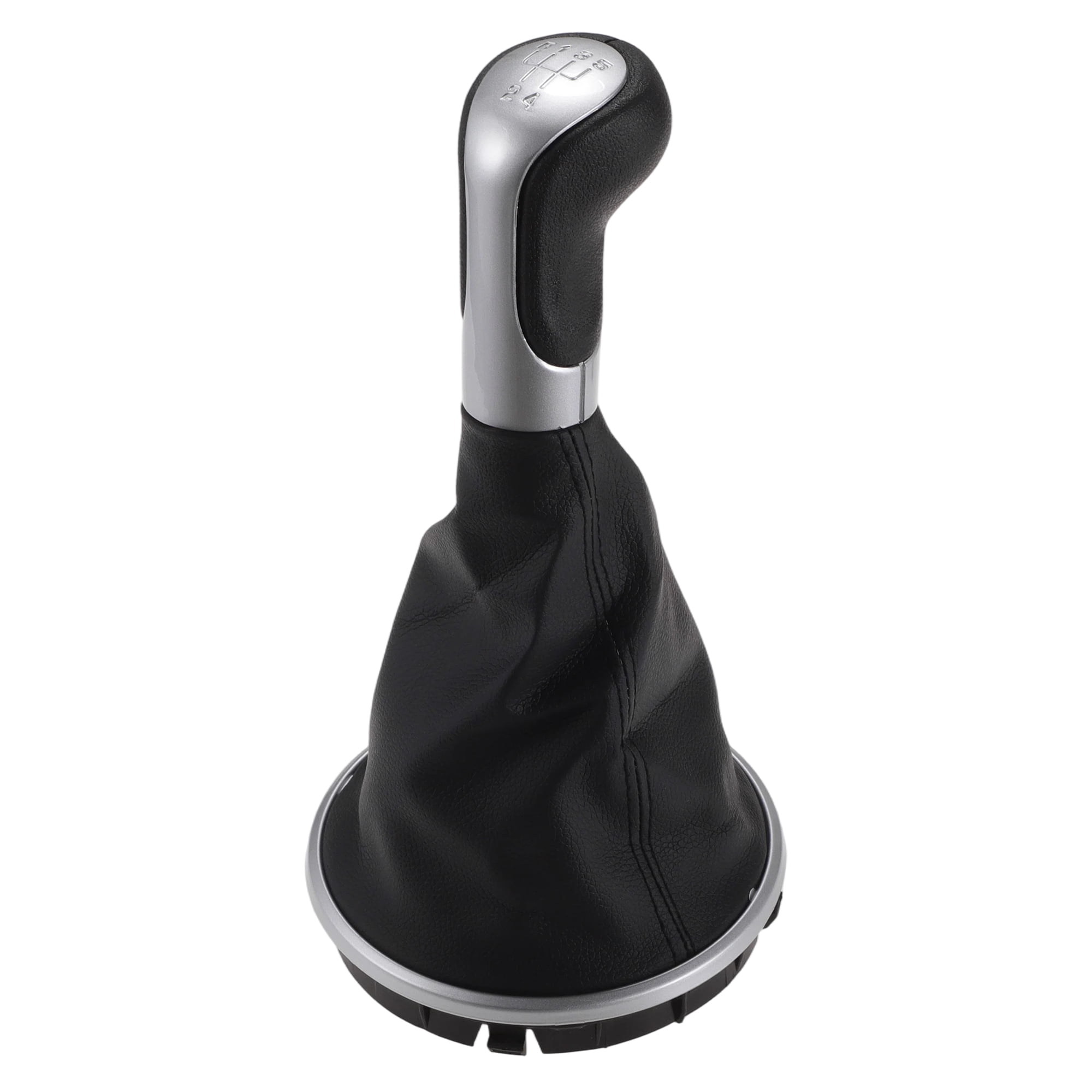 Unique Bargains Manual Gear Shift Knob Handle for Skoda Fabia 2 MK2 2007-2012 Shift Gear Lever Knob Gearstick Gaiter Boot Cover Plastic Leather