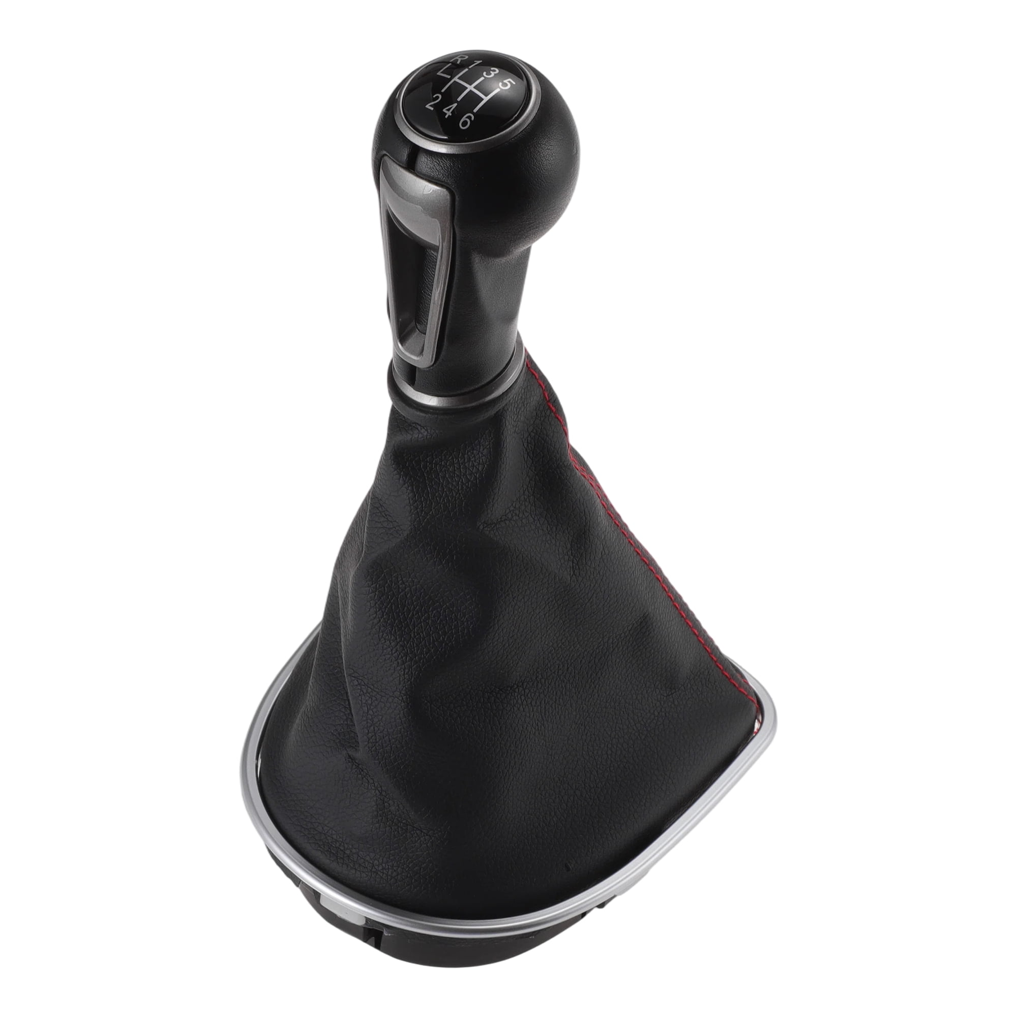 Unique Bargains Manual Transmission Gear Shift Knob Handle for Seat Leon II Toledo III Altea XL Shift Gear Lever Knob Gearstick Gaiter Boot Cover Plastic Leather