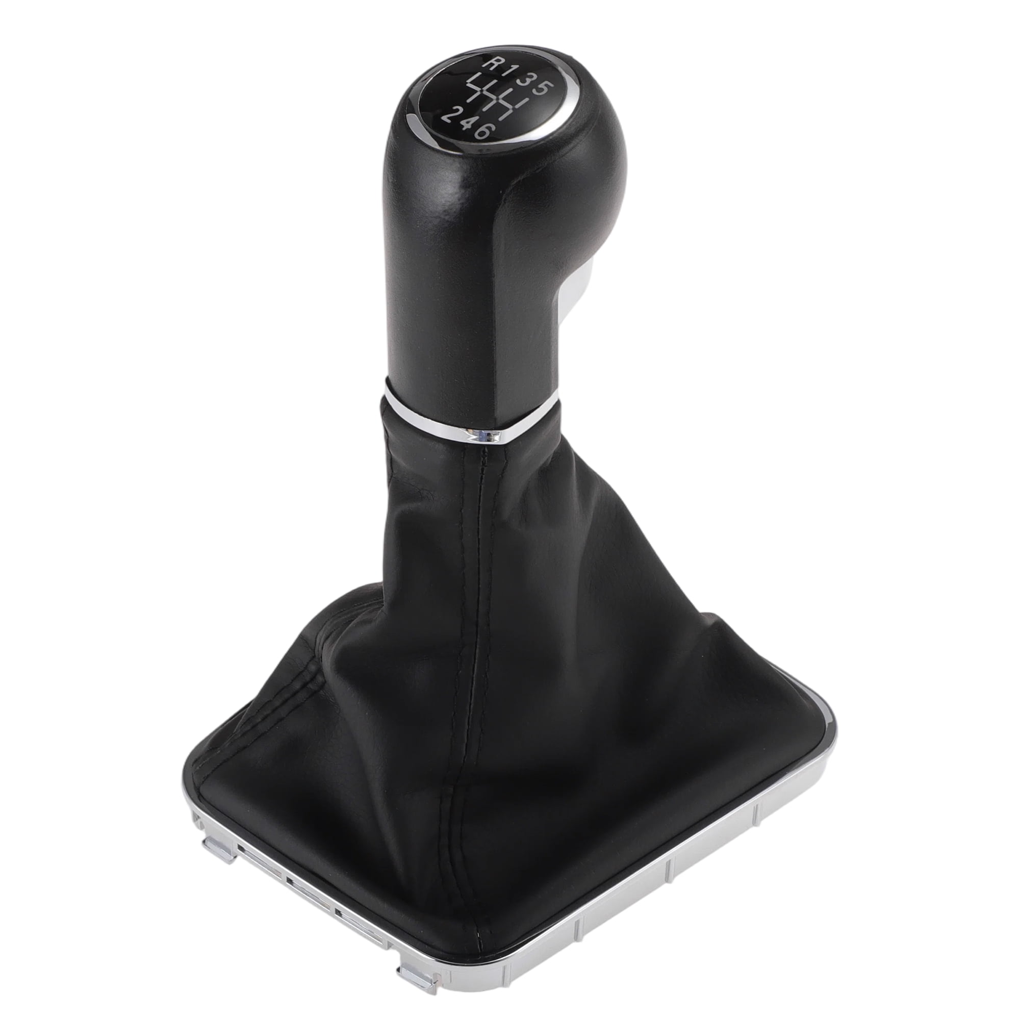 Unique Bargains Manual Transmission Gear Shift Knob Handle for Vauxhall Zafira B 05-14 No.55354140 Shift Gear Lever Knob Gearstick Gaiter Boot Cover Plastic Leather