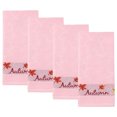 thumbnail image 1 of Unique Bargains Maple Leaf Jacquard Soft Absorbent Quick Dry Towels Pink 4pk, 1 of 8