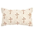 thumbnail image 1 of Unique Bargains Maple Leaves Embroidery Throw Pillow Covers Beige 20" x 12", 1 of 6