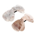 thumbnail image 1 of Unique Bargains Marble Texture Bow Hair Clips Amber Gray 2 Pcs, 1 of 6
