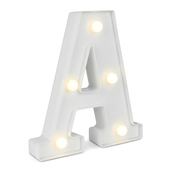 Unique Bargains Marquee Letters LED Light Up Signs Letter A 5"L x 1.1"W x 6.1"H