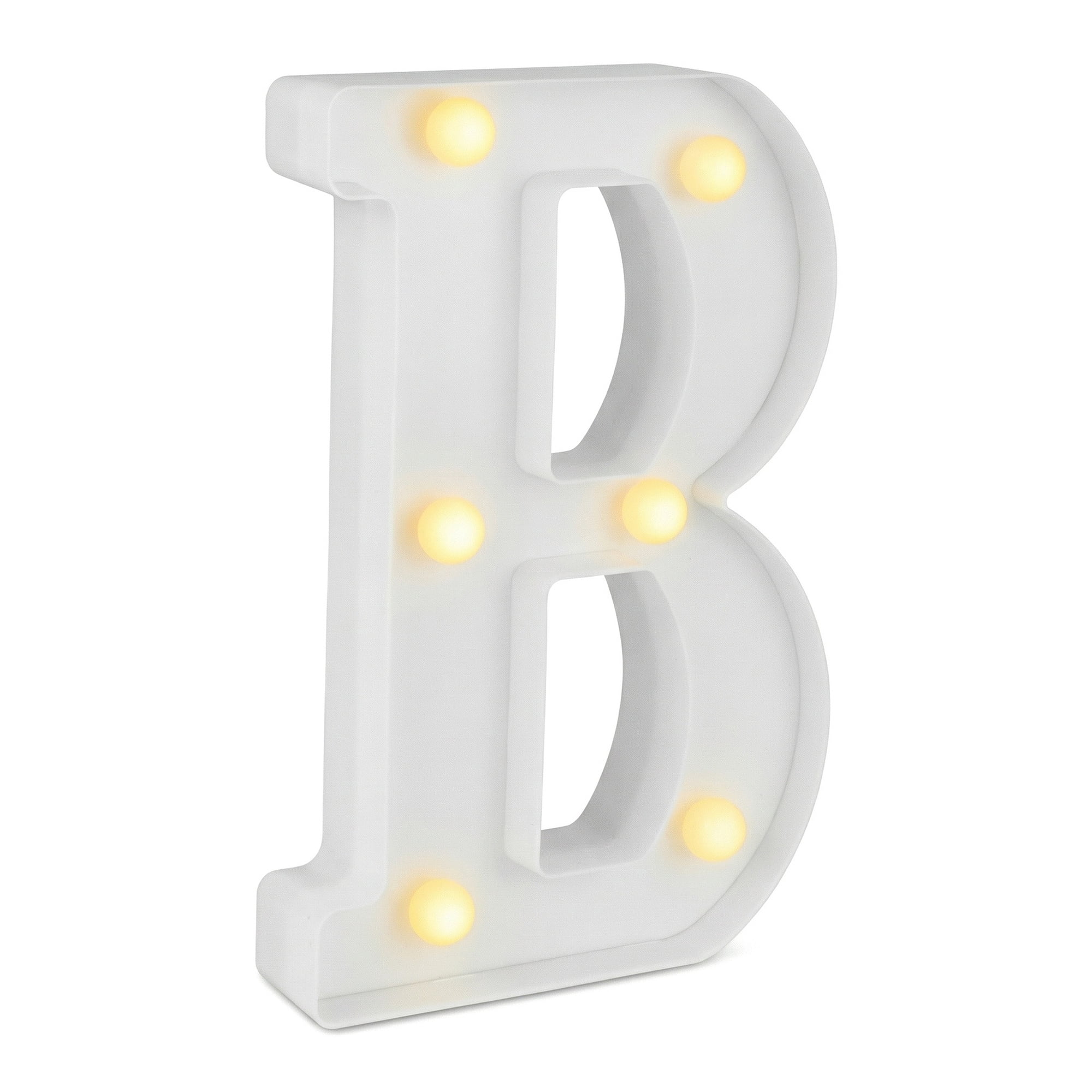 Unique Bargains Marquee Letters With Lights LED Light Up Signs Letter B 5.5"L x 1.3"W x 8.1"H