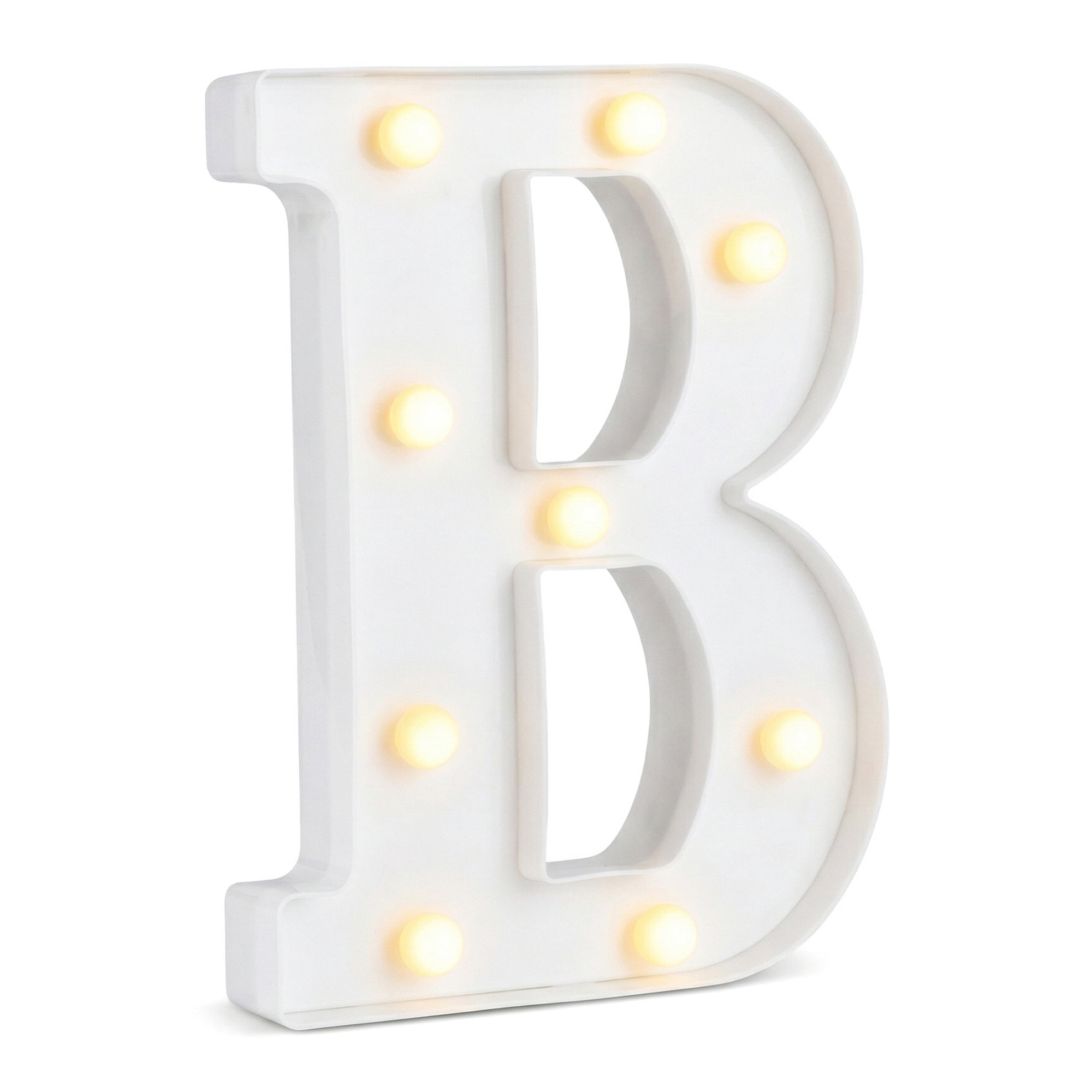 Unique Bargains Marquee Letters With Lights LED Light Up Signs Letter B 6.5"L x 1.5"W x 8.5"H
